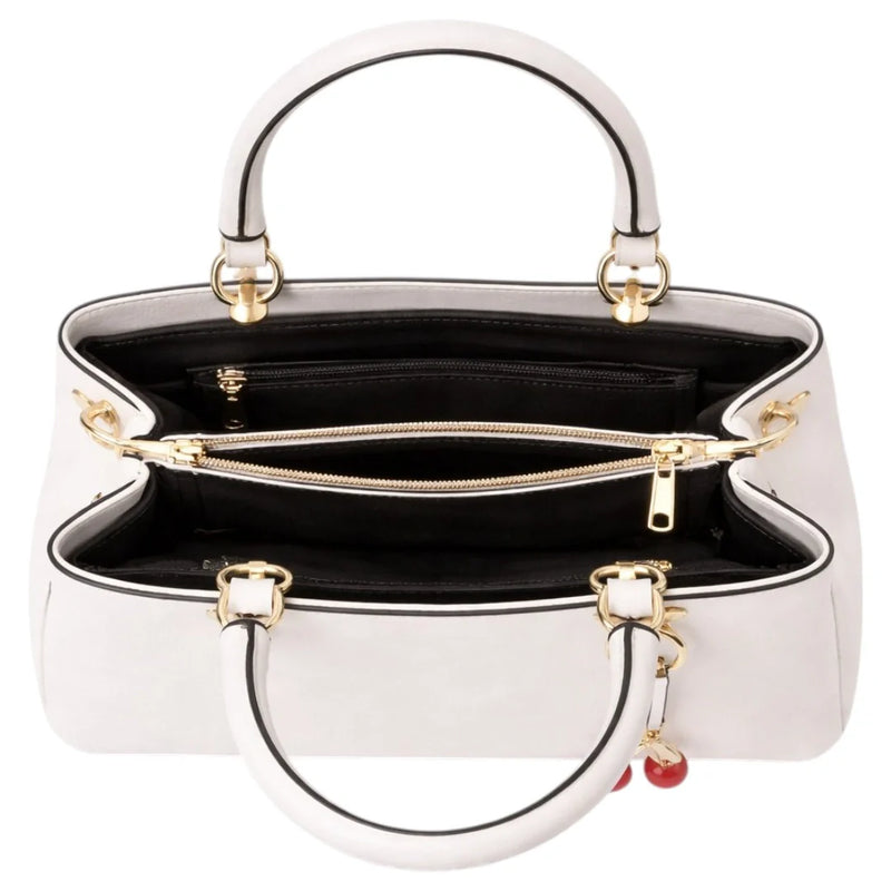 Rovaa Ivory Charm Handbag with Elegant Curve Design Rovaa Ivory Charm Handbag with Elegant Curve Design
